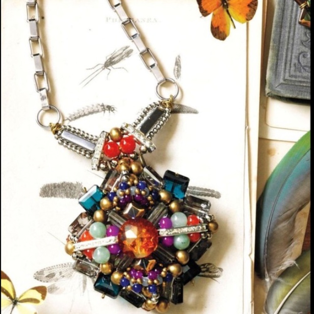 Anthropologie Damselfly pendant by Pam Hiram